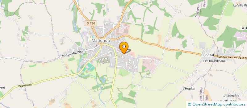 localisation de l'entreprise MADAME JOSIANE BRARD à MATIGNON