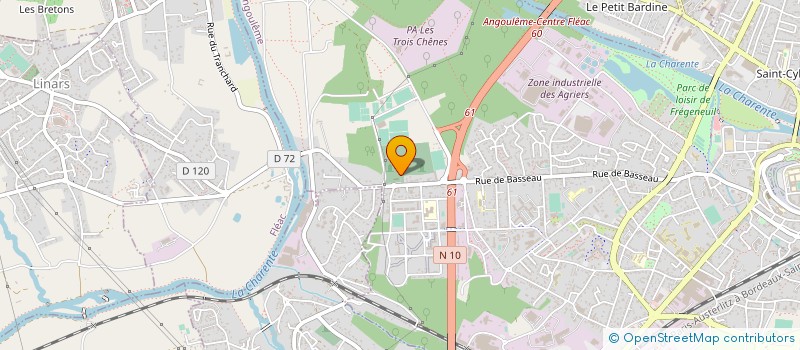 localisation de l'entreprise MADAME JOSIANE BRETHES à ANGOULEME