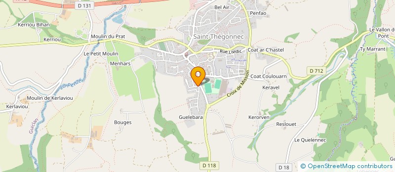 localisation de l'entreprise MADAME JOSIANE BRETON  SAINT-THEGONNEC LOC-EGUINER