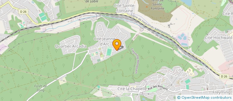 localisation de l'entreprise MADAME JOSIANE BRUCK  SAINT-AVOLD