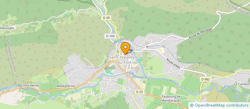 localisation de l'entreprise MADAME JOSIANE BRUN  SAINT-HIPPOLYTE-DU-FORT