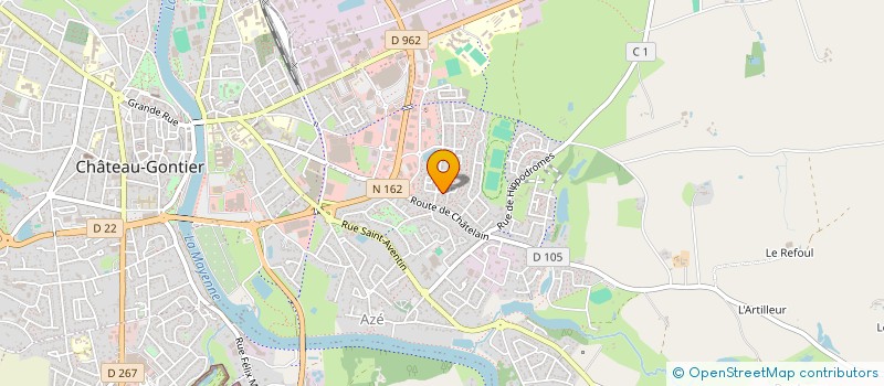 localisation de l'entreprise MADAME JOSIANE BRUNEAU  LA ROCHE-NEUVILLE