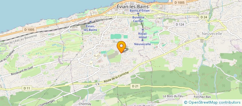 localisation de l'entreprise MADAME JOSIANE BUGNON  LUGRIN