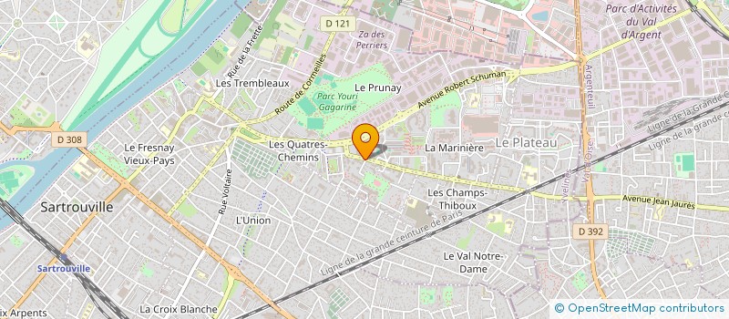 localisation de l'entreprise MADAME JOSIANE BURLETT  SARTROUVILLE