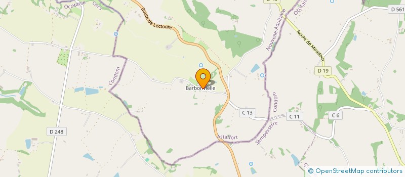 localisation de l'entreprise MADAME JOSIANE CABANES  ASTAFFORT