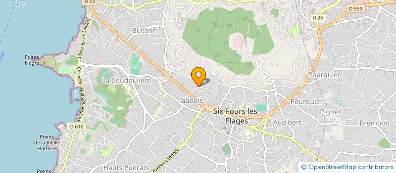 localisation de l'entreprise MADAME JOSIANE CADEL à SIX-FOURS-LES-PLAGES
