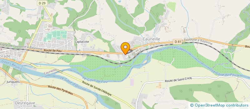 localisation de l'entreprise MADAME JOSIANE CANDILLE  SAINT-LON-LES-MINES