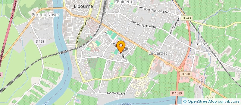 localisation de l'entreprise MADAME JOSIANE CAZENAVE  LIBOURNE