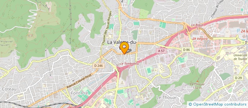 localisation de l'entreprise MADAME JOSIANE CHAFFRAIX à LA VALETTE-DU-VAR