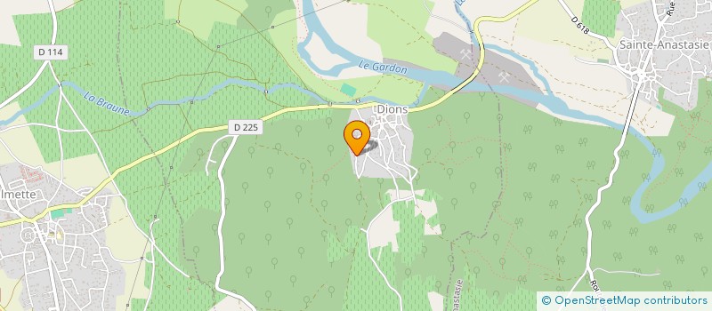 localisation de l'entreprise MADAME JOSIANE CHIALE  BOUCOIRAN-ET-NOZIERES