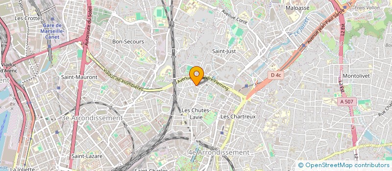 localisation de l'entreprise MADAME JOSIANE CHRISNA EMILE à MARSEILLE 4EME