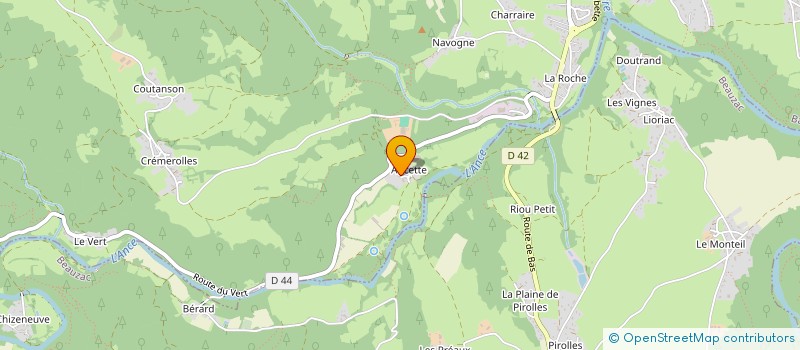 localisation de l'entreprise MADAME JOSIANE CLAVIER  BAS-EN-BASSET