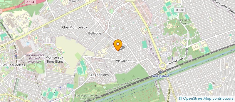 localisation de l'entreprise MADAME JOSIANE CLIN à VILLEPINTE