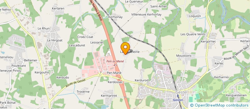 localisation de l'entreprise MADAME JOSIANE CLOIREC  GUIDEL