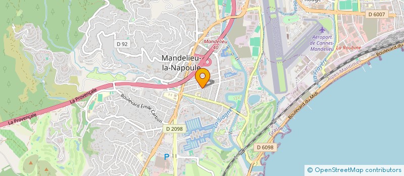 localisation de l'entreprise MADAME JOSIANE CODRONS à MANDELIEU-LA-NAPOULE