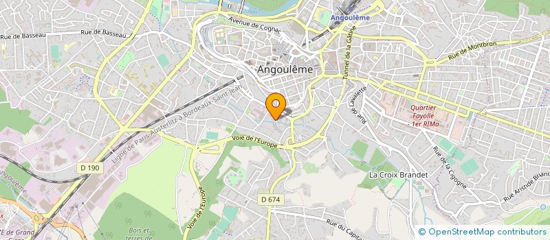 localisation de l'entreprise MADAME JOSIANE COLLIN à ANGOULEME