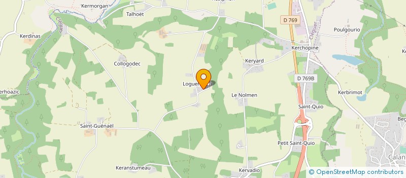 localisation de l'entreprise MADAME JOSIANE CORDEROC'H  CLEGUER