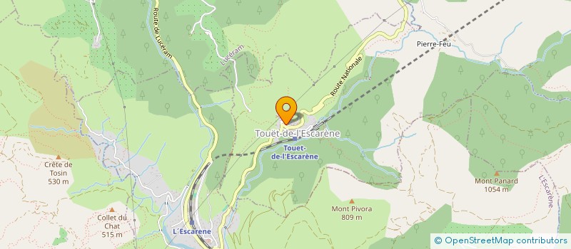 localisation de l'entreprise MADAME JOSIANE COUBETERGUES  TOUET-DE-L'ESCARENE