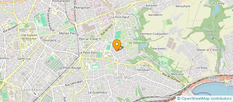 localisation de l'entreprise MADAME JOSIANE COURGARD à BREST