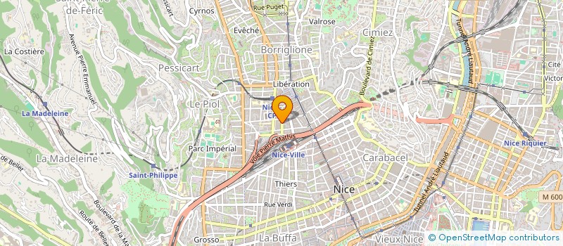 localisation de l'entreprise MADAME JOSIANE DAVID à NICE