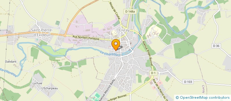 localisation de l'entreprise MADAME JOSIANE DECRET  CIVRAY