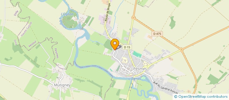 localisation de l'entreprise MADAME JOSIANE DEFAIX  PESMES