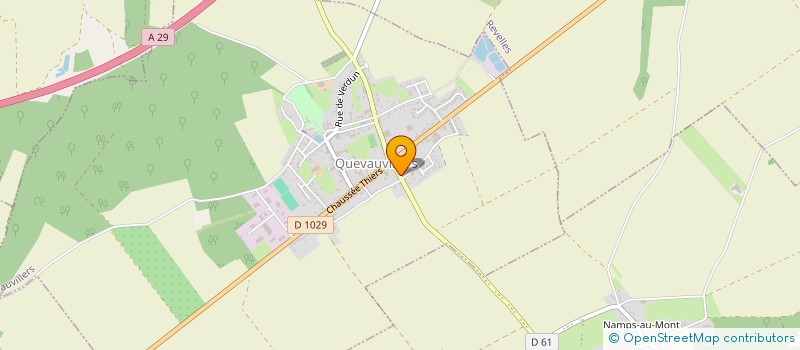 localisation de l'entreprise MADAME JOSIANE DELAMARRE  QUEVAUVILLERS