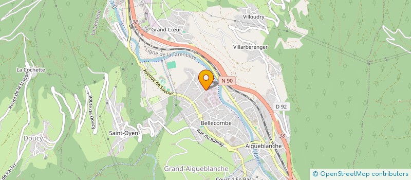 localisation de l'entreprise MADAME JOSIANE DELAPIERRE  GRAND-AIGUEBLANCHE