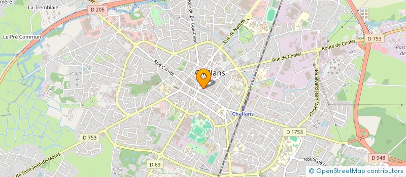 localisation de l'entreprise MADAME JOSIANE DELAPRE à CHALLANS