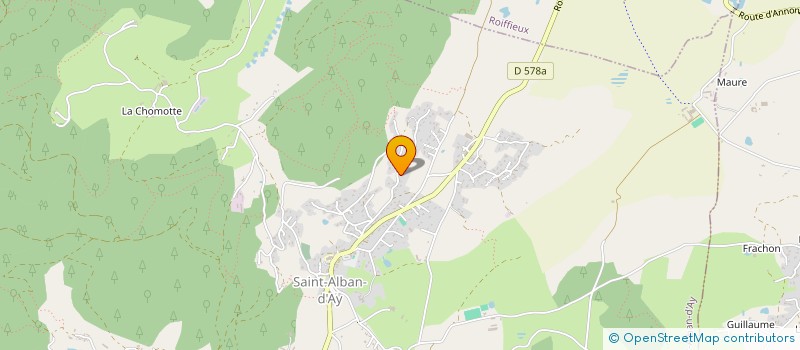 localisation de l'entreprise MADAME JOSIANE DELHORME  SAINT ALBAN D'AY