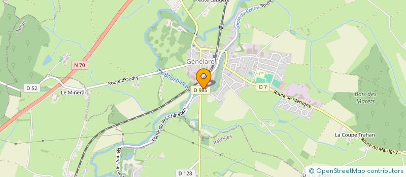 localisation de l'entreprise MADAME JOSIANE DELMAIRE  GENELARD