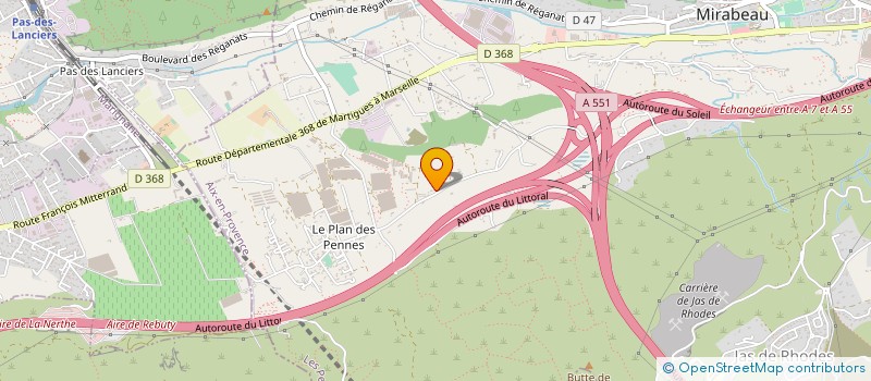 localisation de l'entreprise MADAME JOSIANE DEPORTE à LES PENNES-MIRABEAU