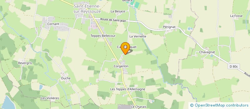 localisation de l'entreprise MADAME JOSIANE DREVET à ST ETIENNE-SUR-REYSSOUZE