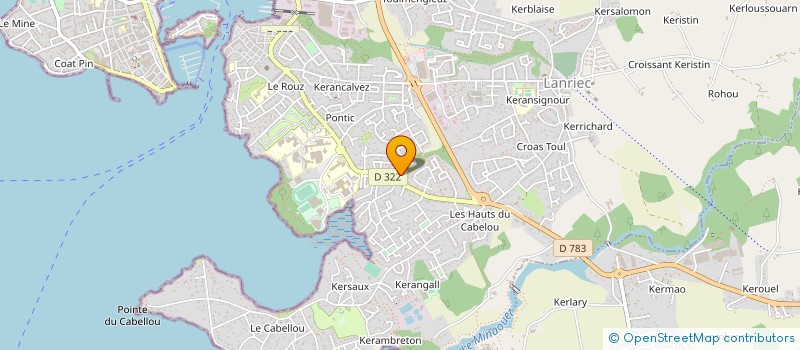 localisation de l'entreprise MADAME JOSIANE DROAL  CONCARNEAU