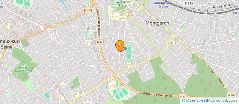localisation de l'entreprise MADAME JOSIANE DROGREZ à MONTGERON