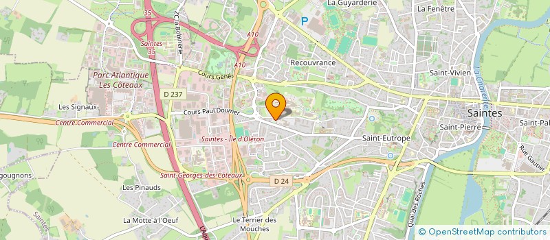 localisation de l'entreprise MADAME JOSIANE DUBARRY  SAINTES