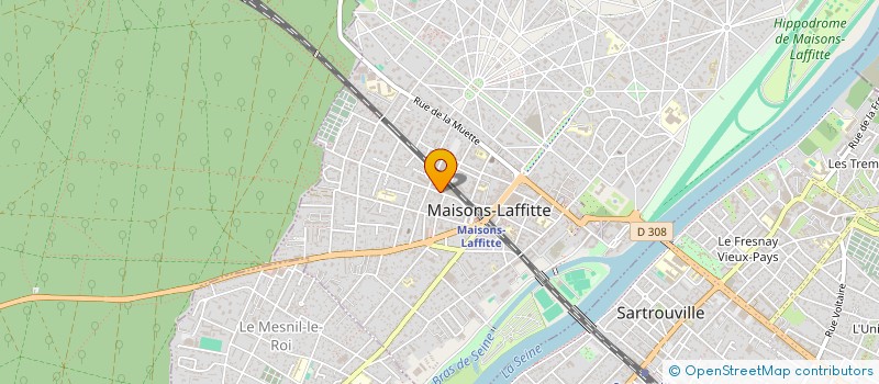 localisation de l'entreprise MADAME JOSIANE DUDEK  MAISONS-LAFFITTE