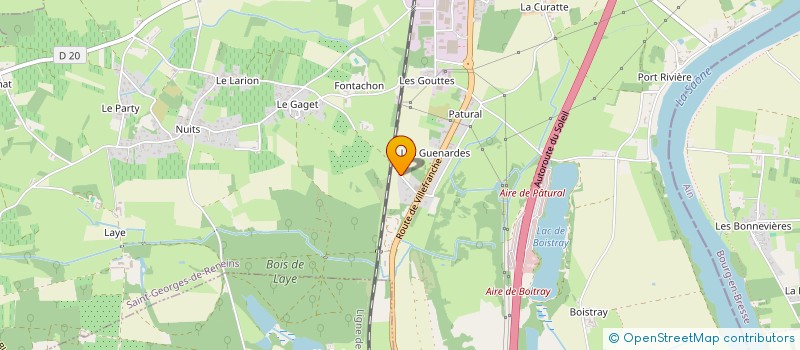 localisation de l'entreprise MADAME JOSIANE DUFOUR  SAINT-GEORGES-DE-RENEINS