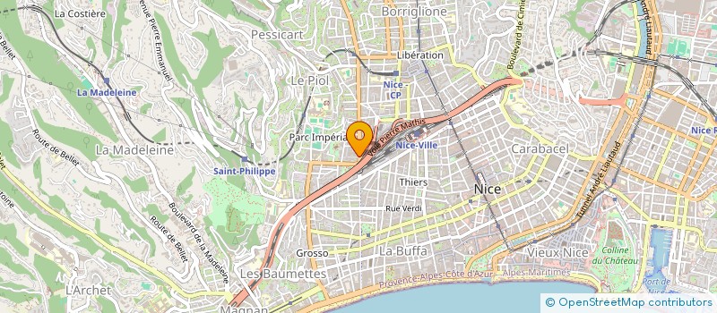 localisation de l'entreprise MADAME JOSIANE DUPONT à NICE