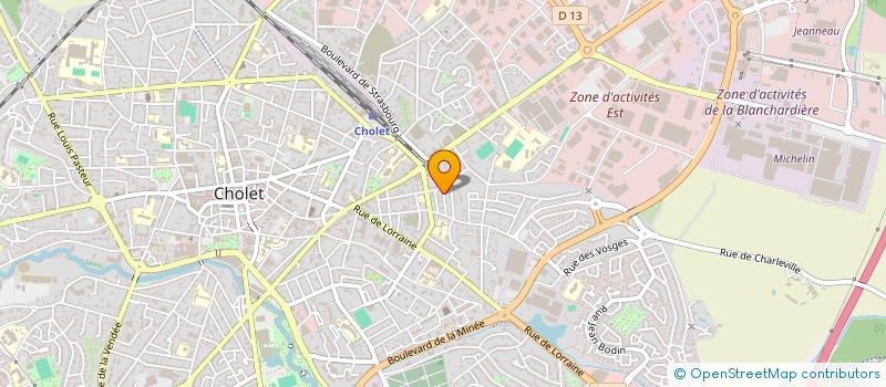 localisation de l'entreprise MADAME JOSIANE DUVAL à CHOLET