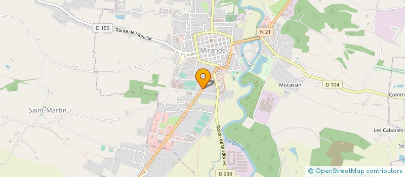 localisation de l'entreprise MADAME JOSIANE ESTEBEN  MIRANDE