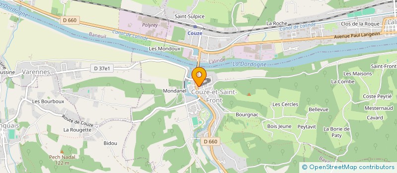 localisation de l'entreprise MADAME JOSIANE FABRE à LALINDE