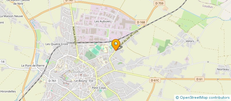 localisation de l'entreprise MADAME JOSIANE FERRO  LOUDUN