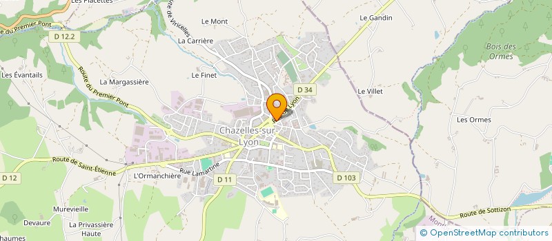 localisation de l'entreprise MADAME JOSIANE FOURNEL à CHAZELLES SUR LYON