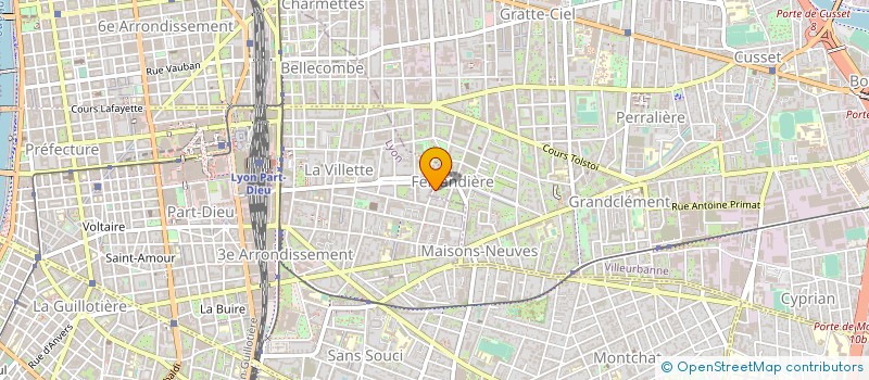localisation de l'entreprise MADAME JOSIANE GALICE à VILLEURBANNE