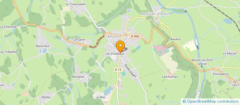 localisation de l'entreprise MADAME JOSIANE GALLIOT à AHUN