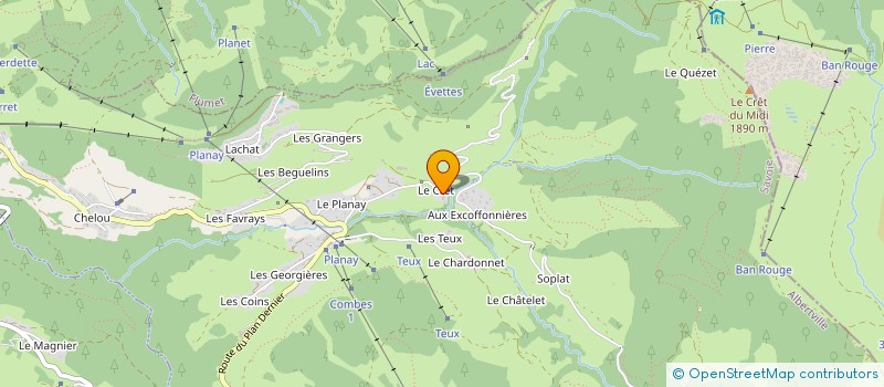 localisation de l'entreprise MADAME JOSIANE GARDET  NOTRE-DAME-DE-BELLECOMBE