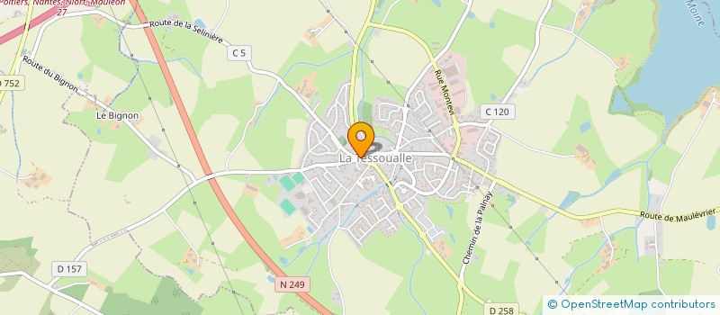 localisation de l'entreprise MADAME JOSIANE GAUDIN  LA TESSOUALLE