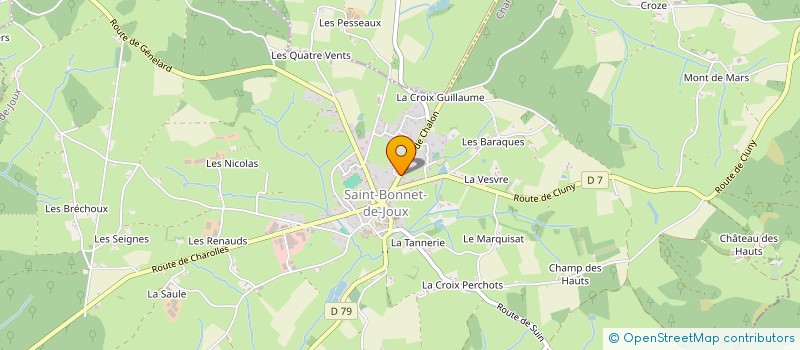 localisation de l'entreprise MADAME JOSIANE GEORGES à SAINT-BONNET-DE-JOUX