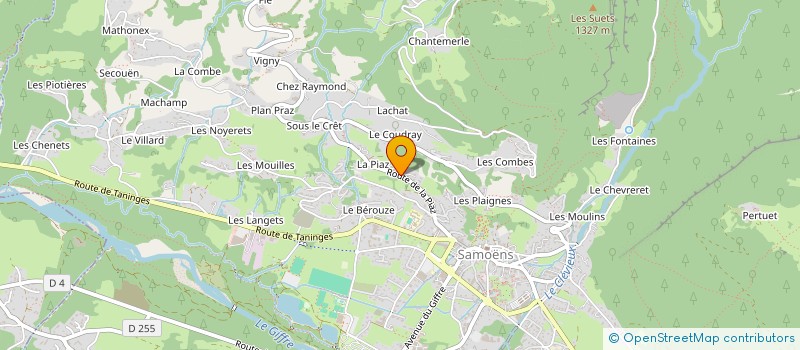 localisation de l'entreprise MADAME JOSIANE GERDIL  SAMOENS